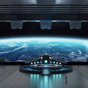 Animation sur le thème de la science fiction