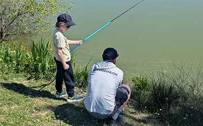 Préparation de l'équipement de pêche